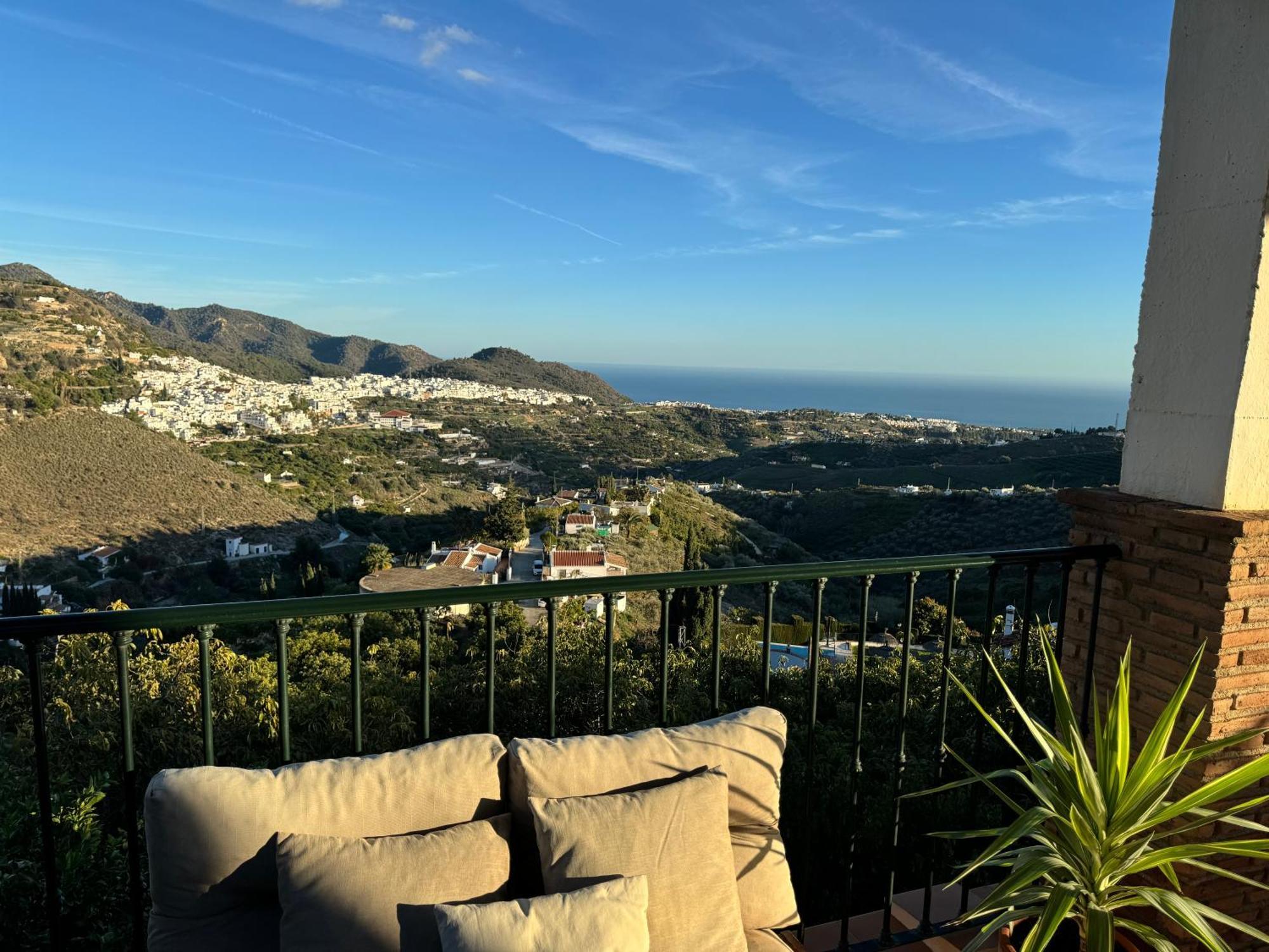 Villa En Frigiliana Con Piscina, Jacuzzi Y Espectaculares Vistas Exteriör bild