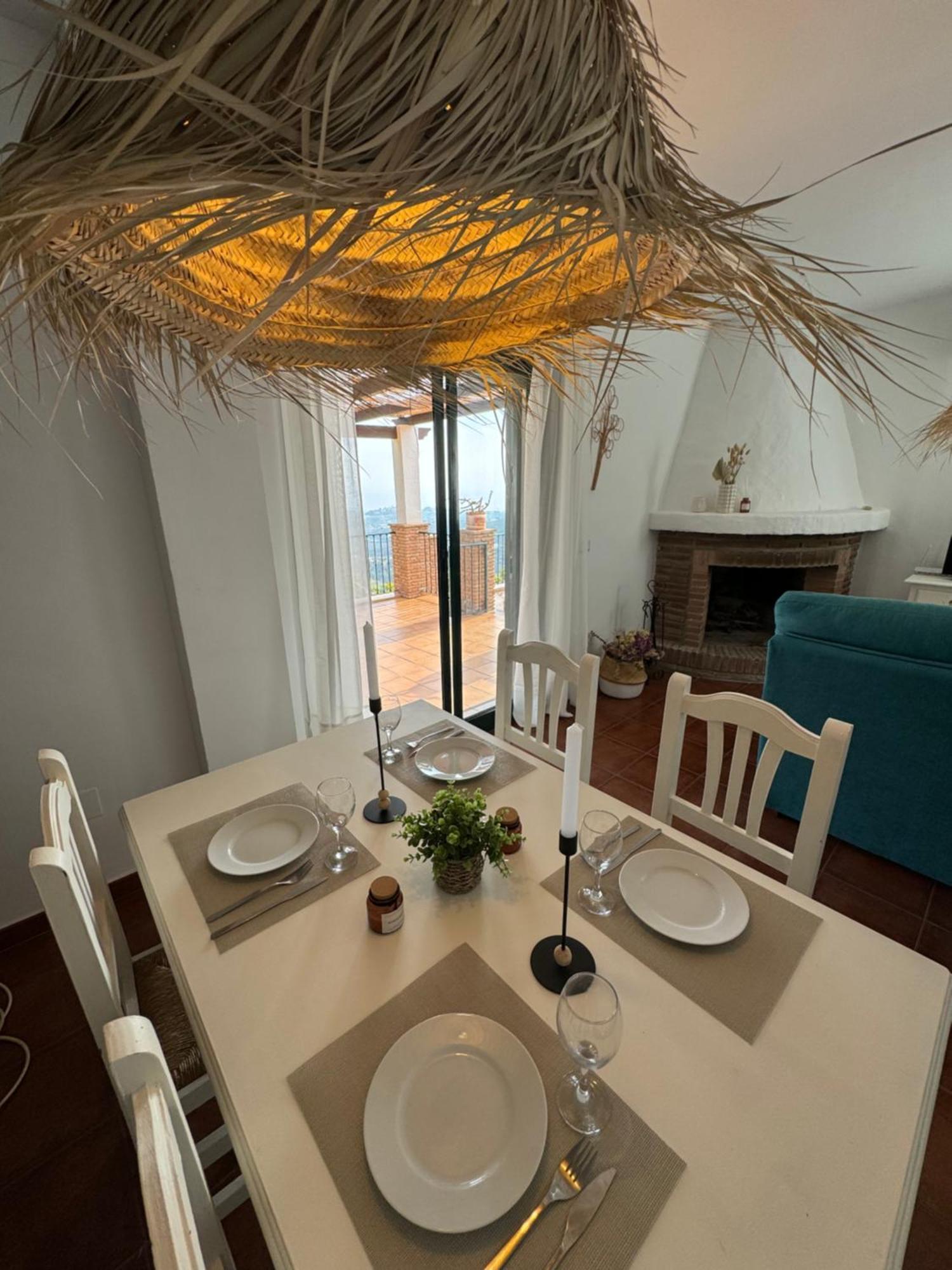 Villa En Frigiliana Con Piscina, Jacuzzi Y Espectaculares Vistas Exteriör bild