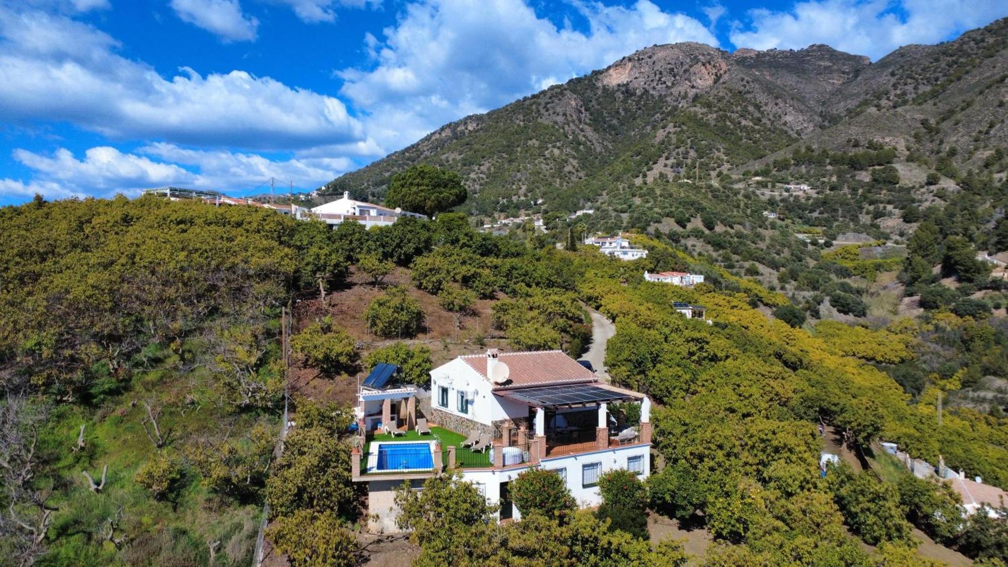 Villa En Frigiliana Con Piscina, Jacuzzi Y Espectaculares Vistas Exteriör bild
